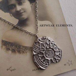 ArtWear Elements® Pewter Shard Pendant Necklace, One Of A Kind